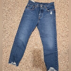 levis 501 cropped jeans